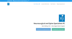 Desktop Screenshot of neurosurgicalandspine.org