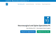 Tablet Screenshot of neurosurgicalandspine.org